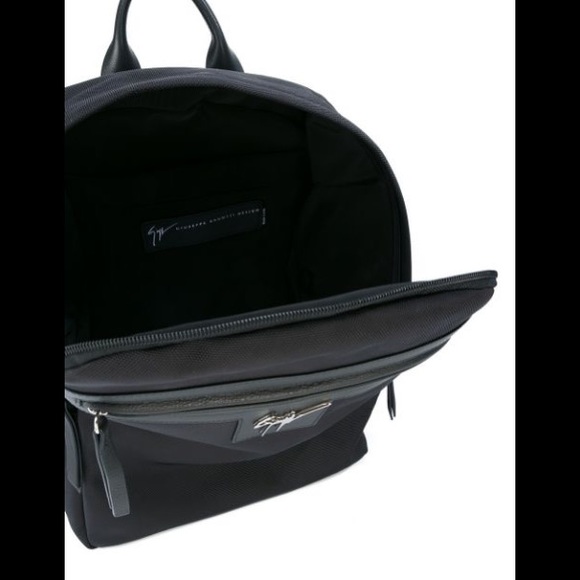 giuseppe zanotti BNIB black logo tech backpack - Picture 9 of 10